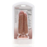 Real Rock Double Gode Two In One 15.5 x 6.5cm Marron